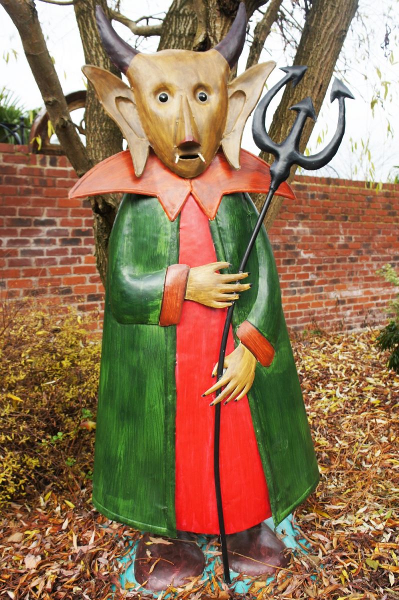 “Trick or Treat” Hand Painted Vampire Sculpture 