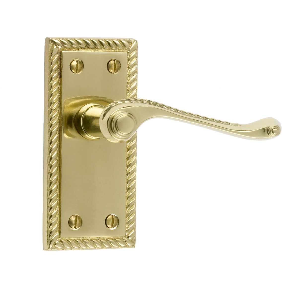 Polished Brass Georgian Lever Handle