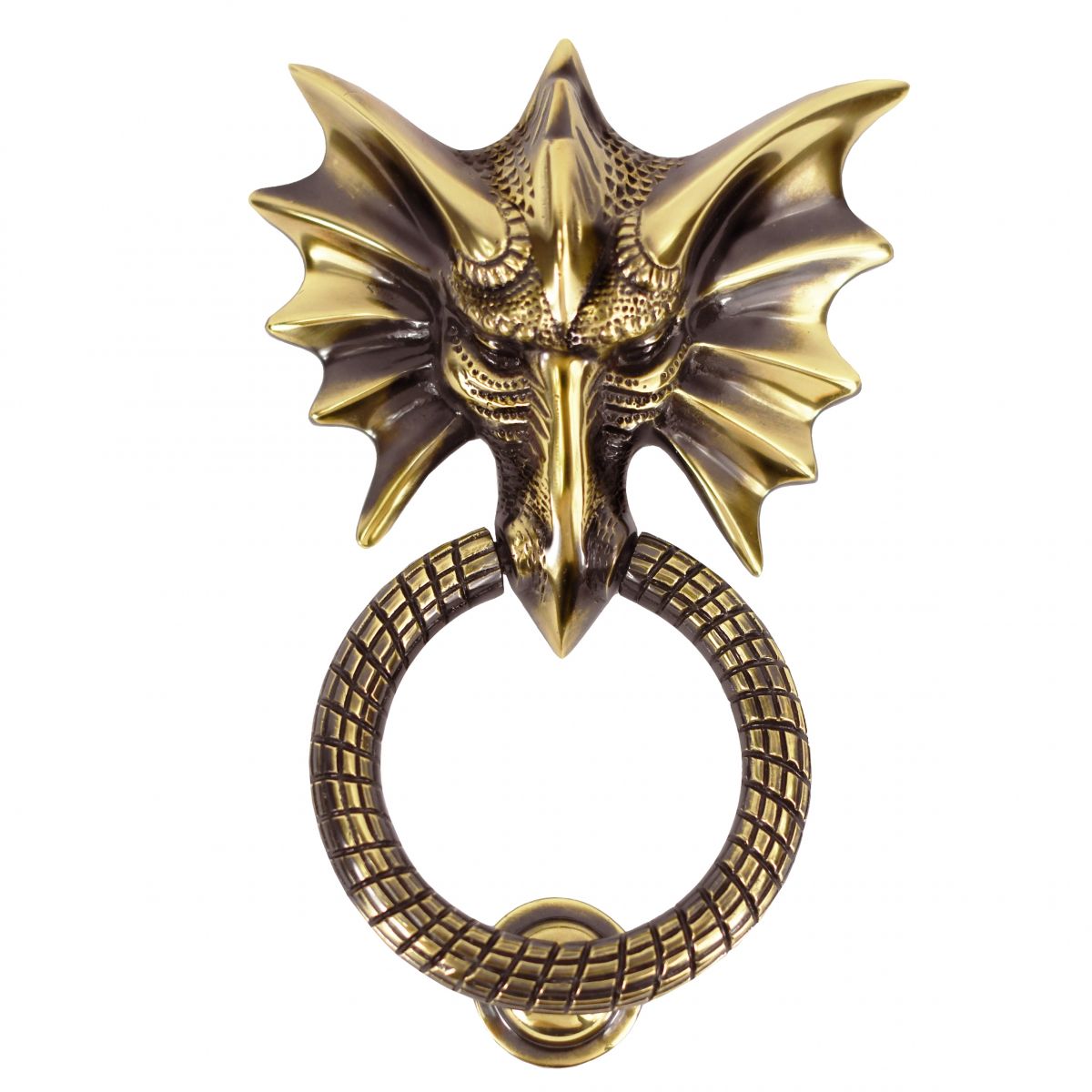 solid brass dragon door knocker