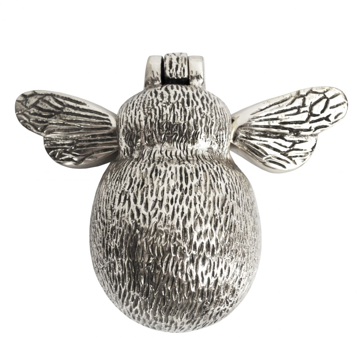 Bright Chrome Bumble Bee Door Knocker