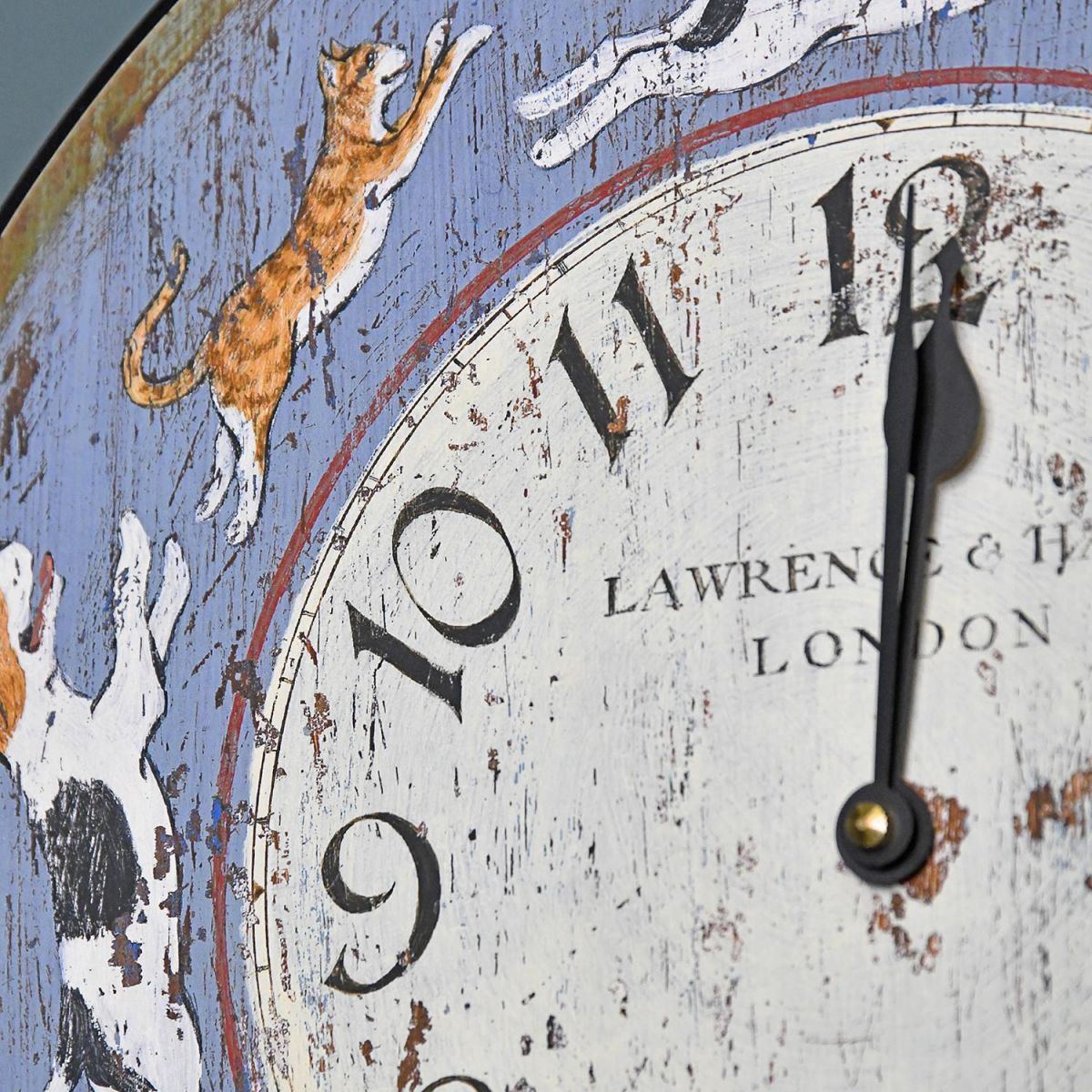 Close-up of the Clock Hands on the Clock