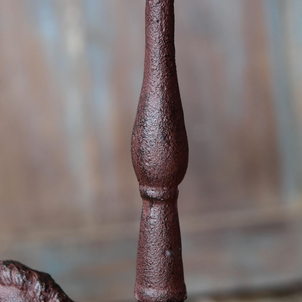 Close up of decorative finish on handle 