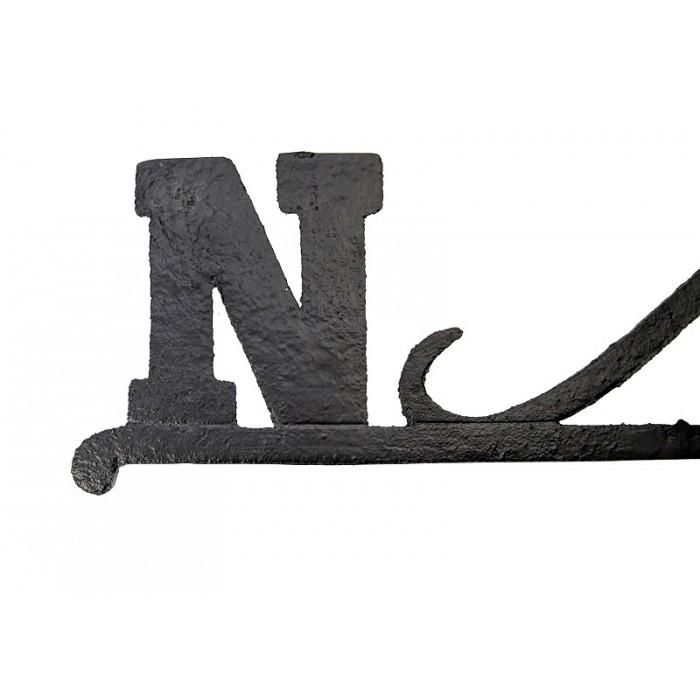 The Letter N on the Spare Weathervane Directional Arms