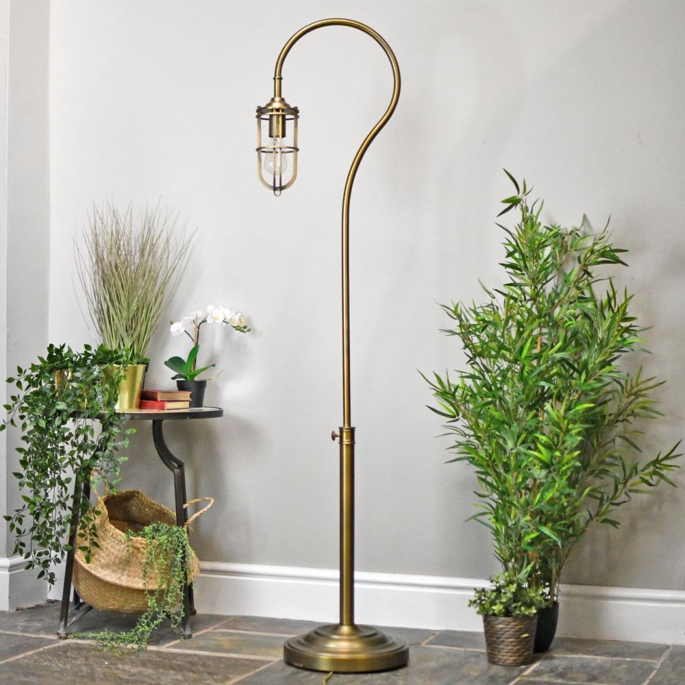 "Easthill Brook" Industrial Caged Floor Lamp