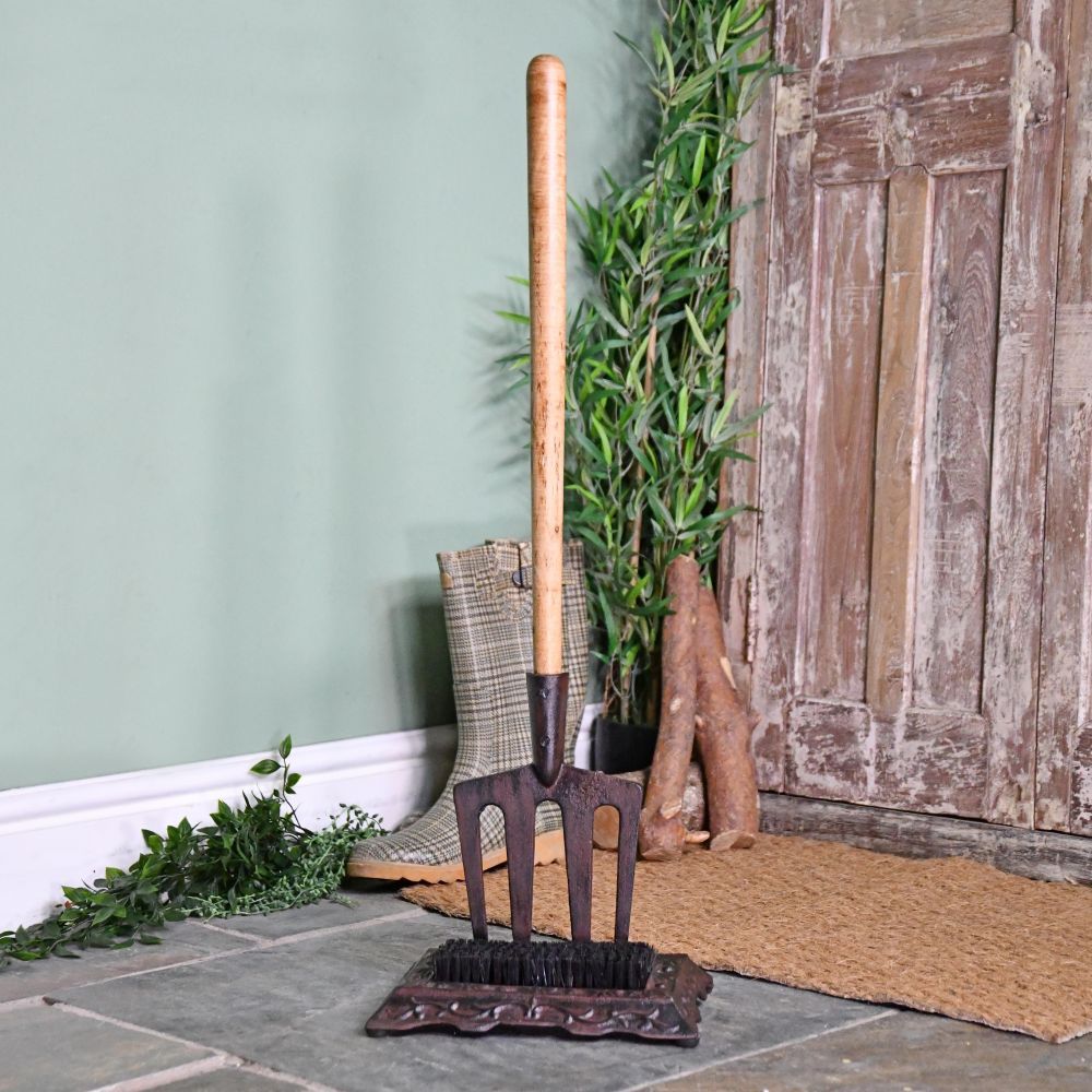 "Emily" Garden Fork Boot Brush