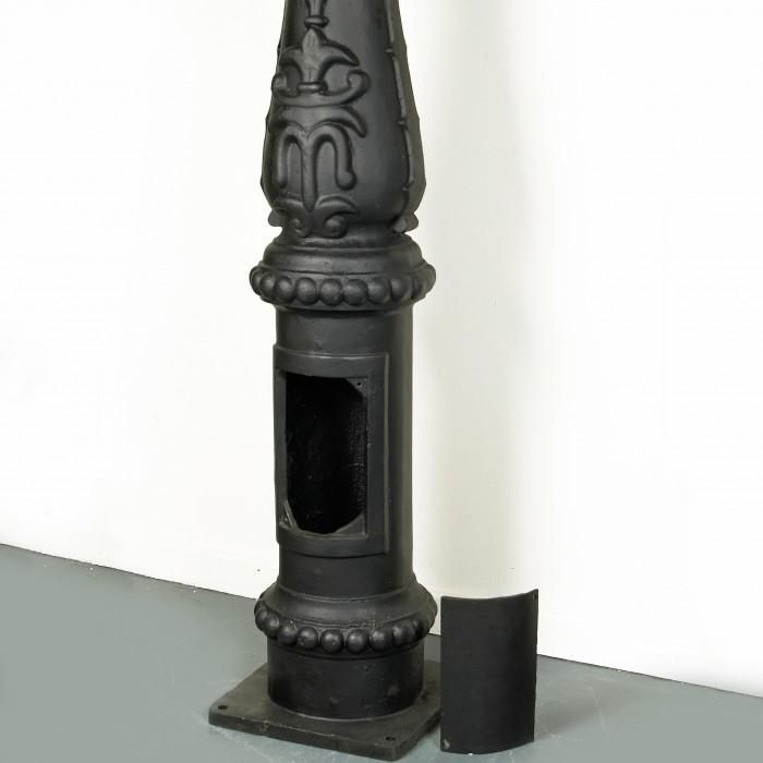 Close-up of the Inspection Chamber on the Lamp Post