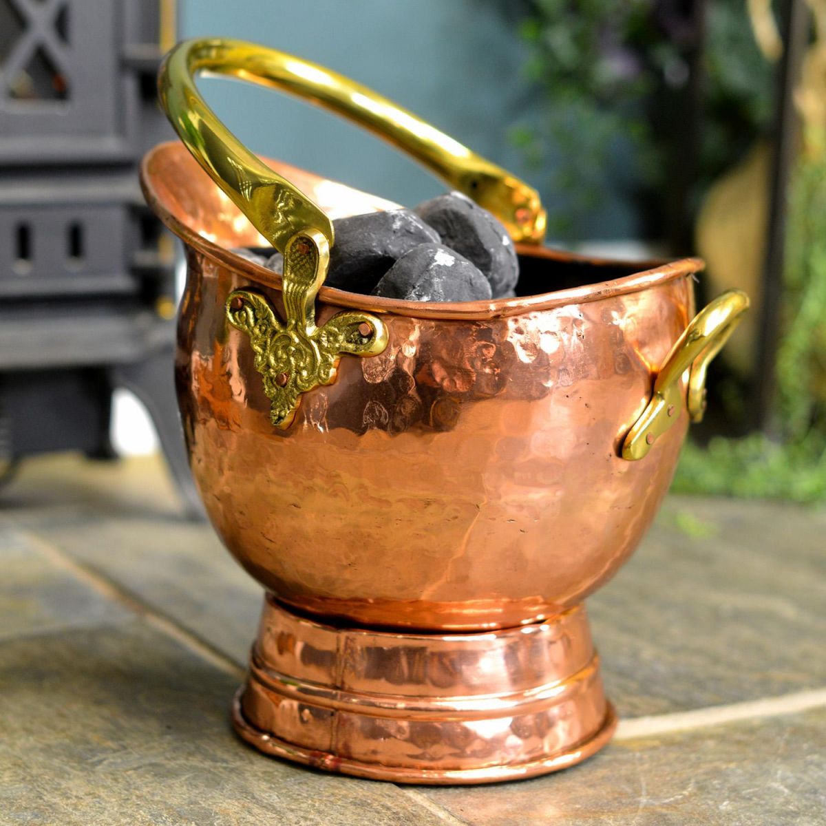 "Windsor" Coal Bucket in Situ by the Fire Place