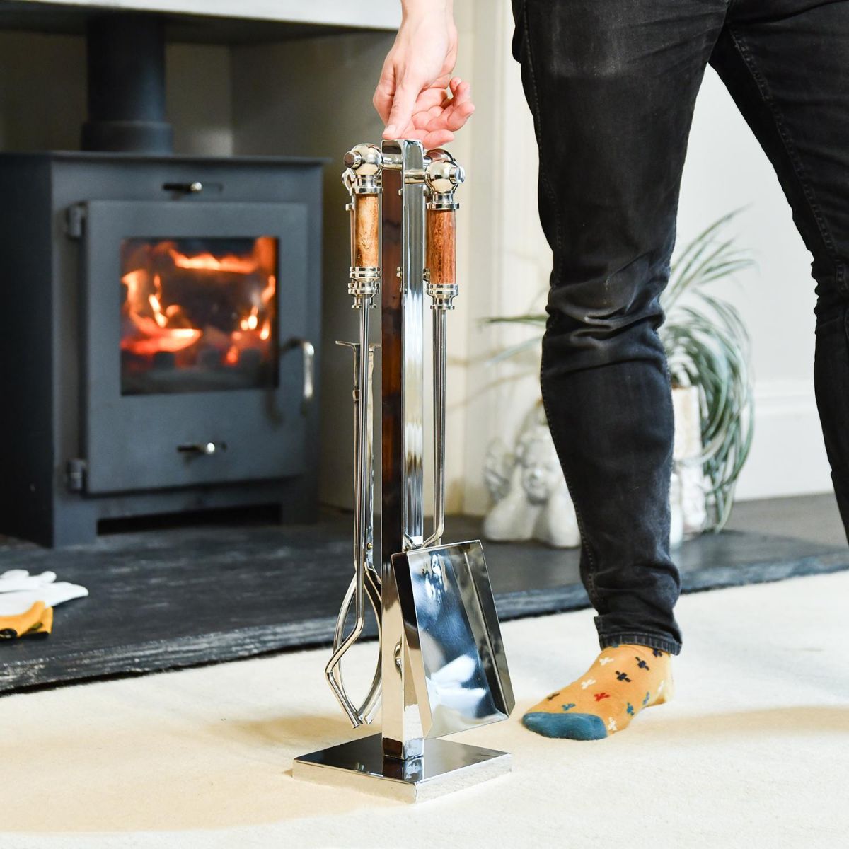 Ashcombe Stainless Steel and Hardwood Handles Companion Set 