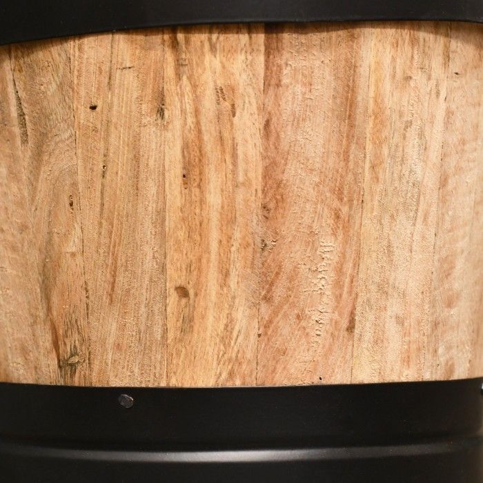 Close-up if the Wood on the Log Holder