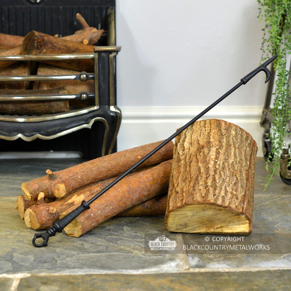 Traditional Style Fire Poker Finished in Situ By the Fire