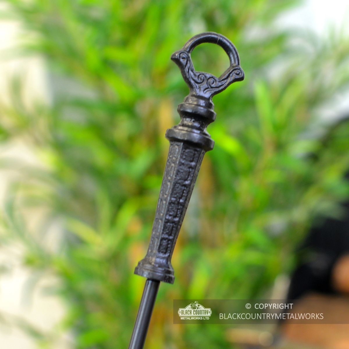 Close-up of the Handle on the Fireside Poker