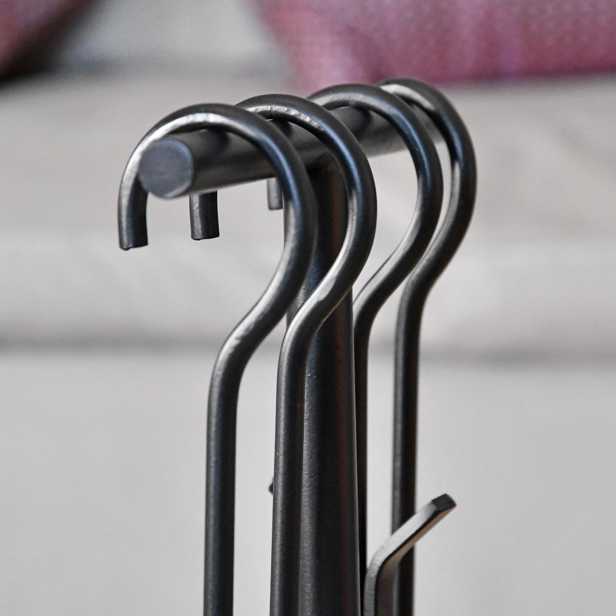 Hook Handles on the Tools Resting on the Companion Set Stand