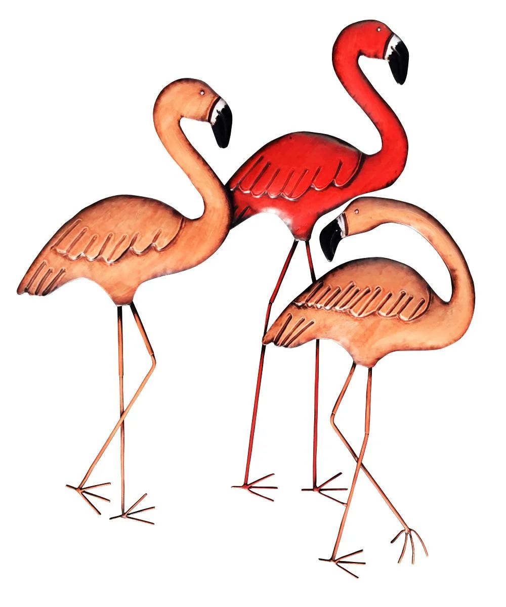 Flamboyance of Flamingos Wall Art in Pink