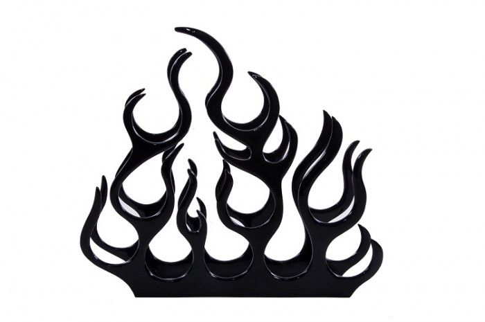 ’Fire’ Black Wine Rack