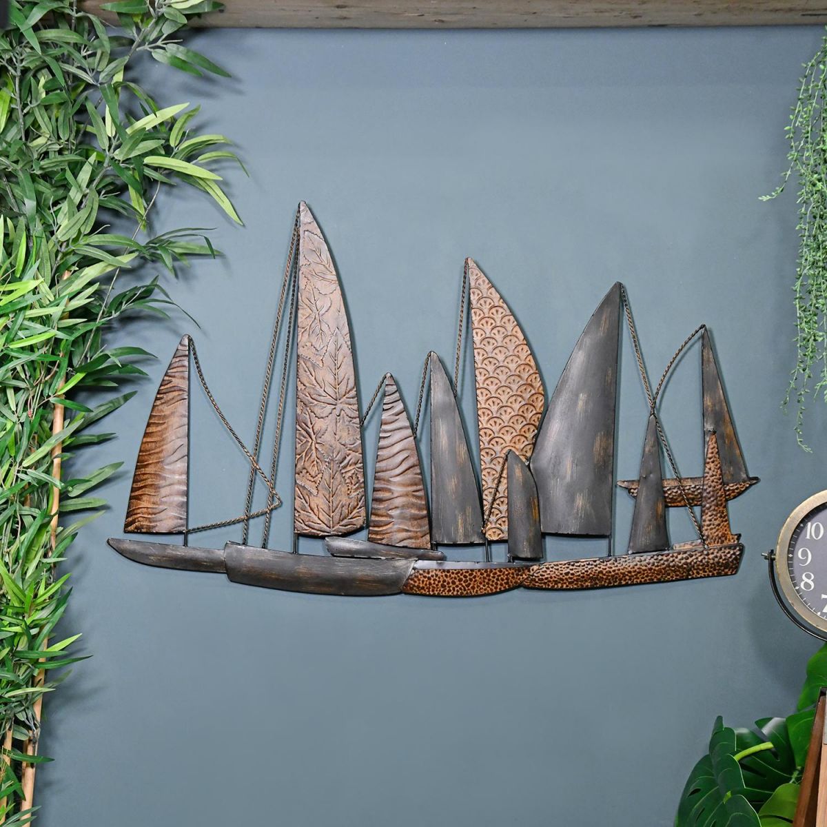 Leaf Style "Fleet of Boats" Wall Art in USe in the Home