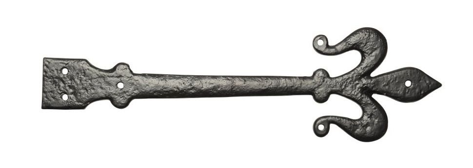 Fleur-De-Lis Cast Iron Hinge