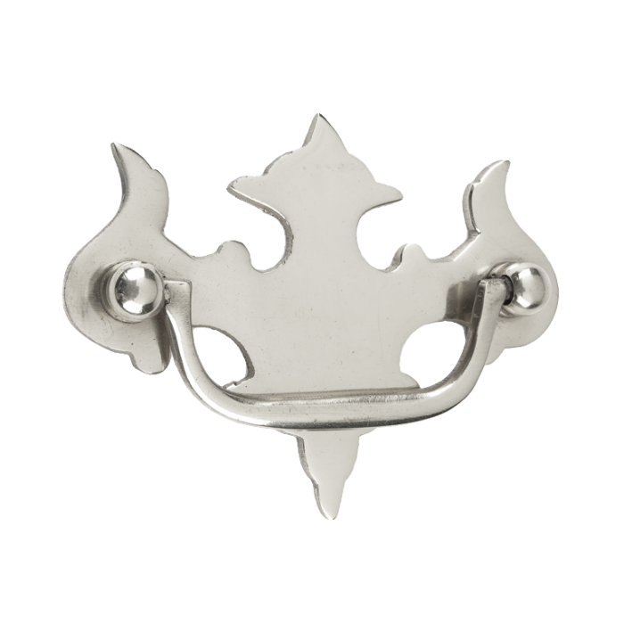 Fleur-De-Lys Bright Chrome Cabinet Handle