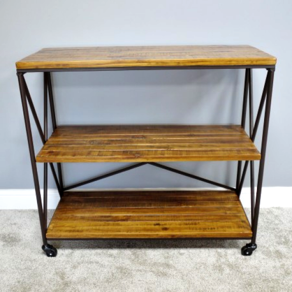 Industrial Shelves Created from Metal & Wood