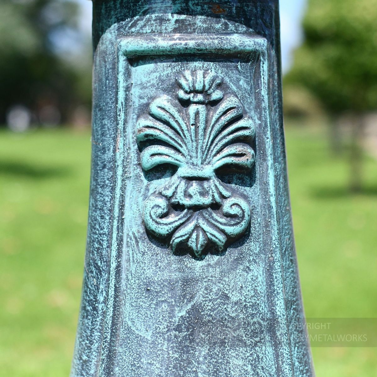 Floral Motif on Cast Iron Lighting Column