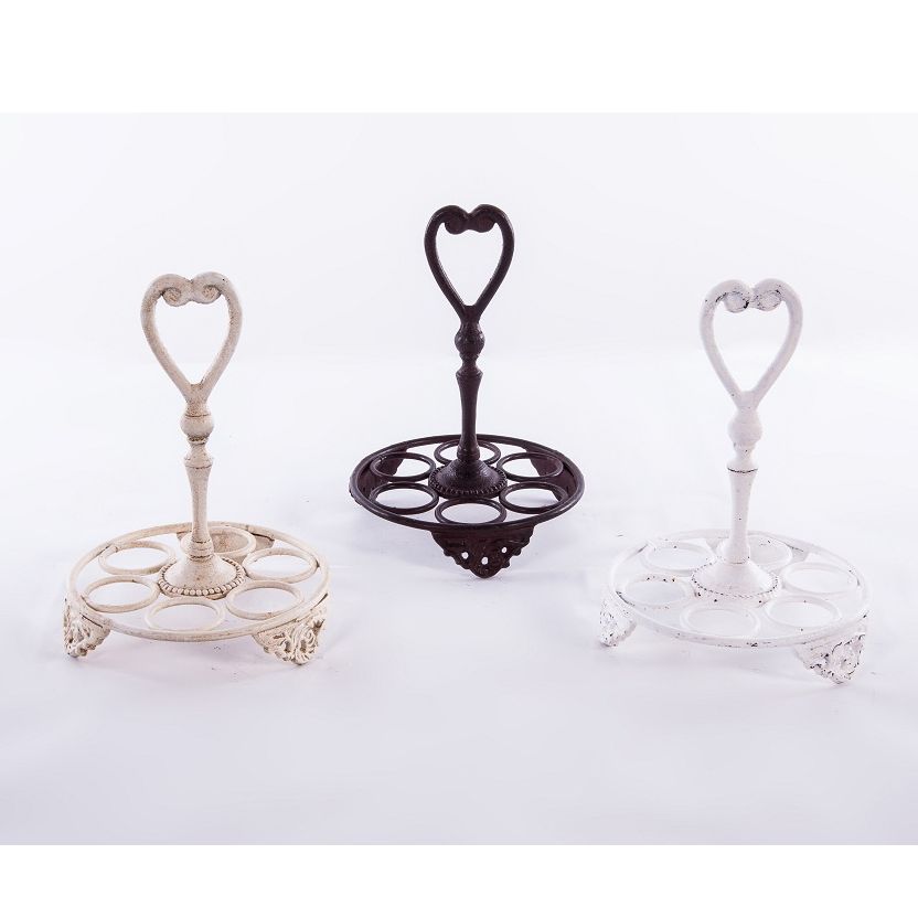 Heart Design Egg Holder In Three Different Finishes