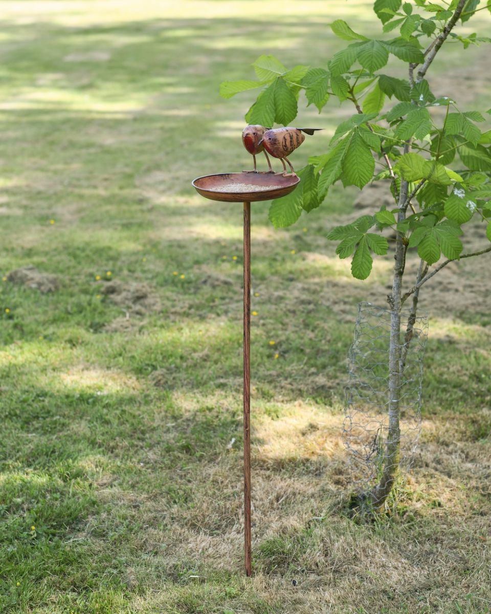 Rustic Robin Bird Feeder