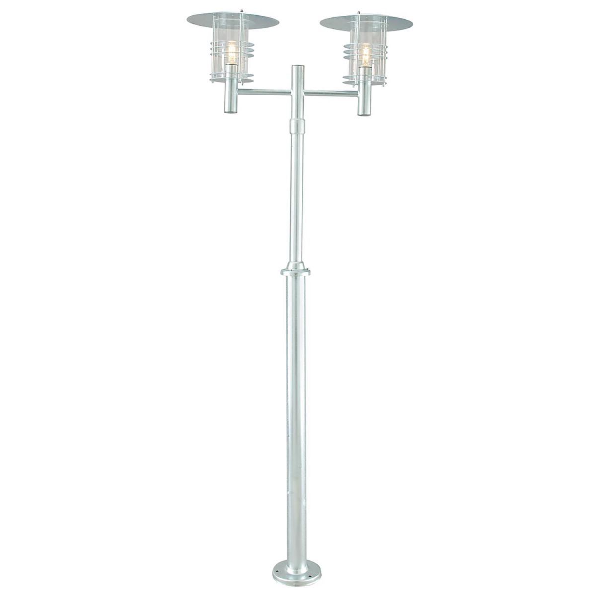 Galvanised Steel "Lighthouse" Twin-Head Lamp Post
