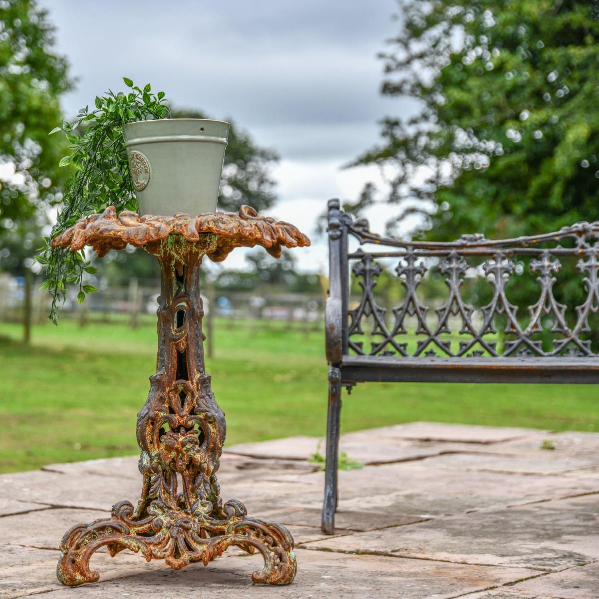Rustic Vintage Gothic Side Table