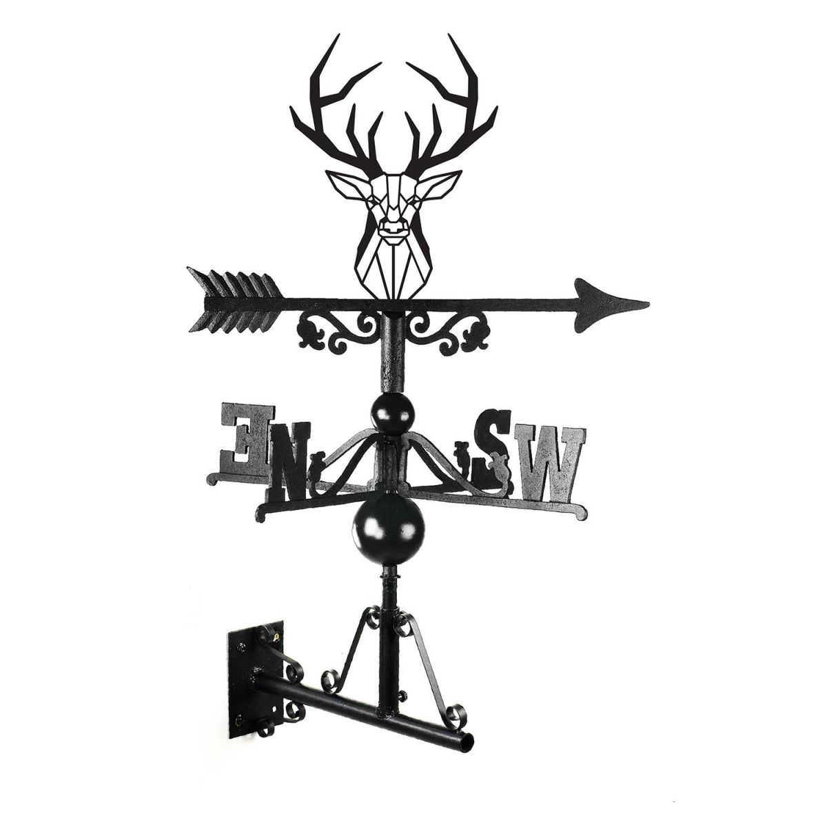 Close-up of the Stag Weathervane Topper