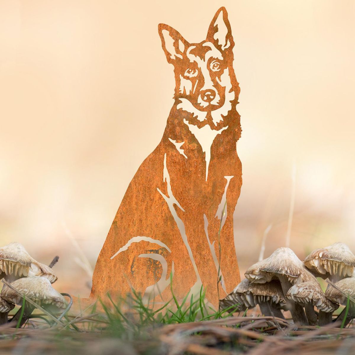 German Shepherd Silhouette in Situ