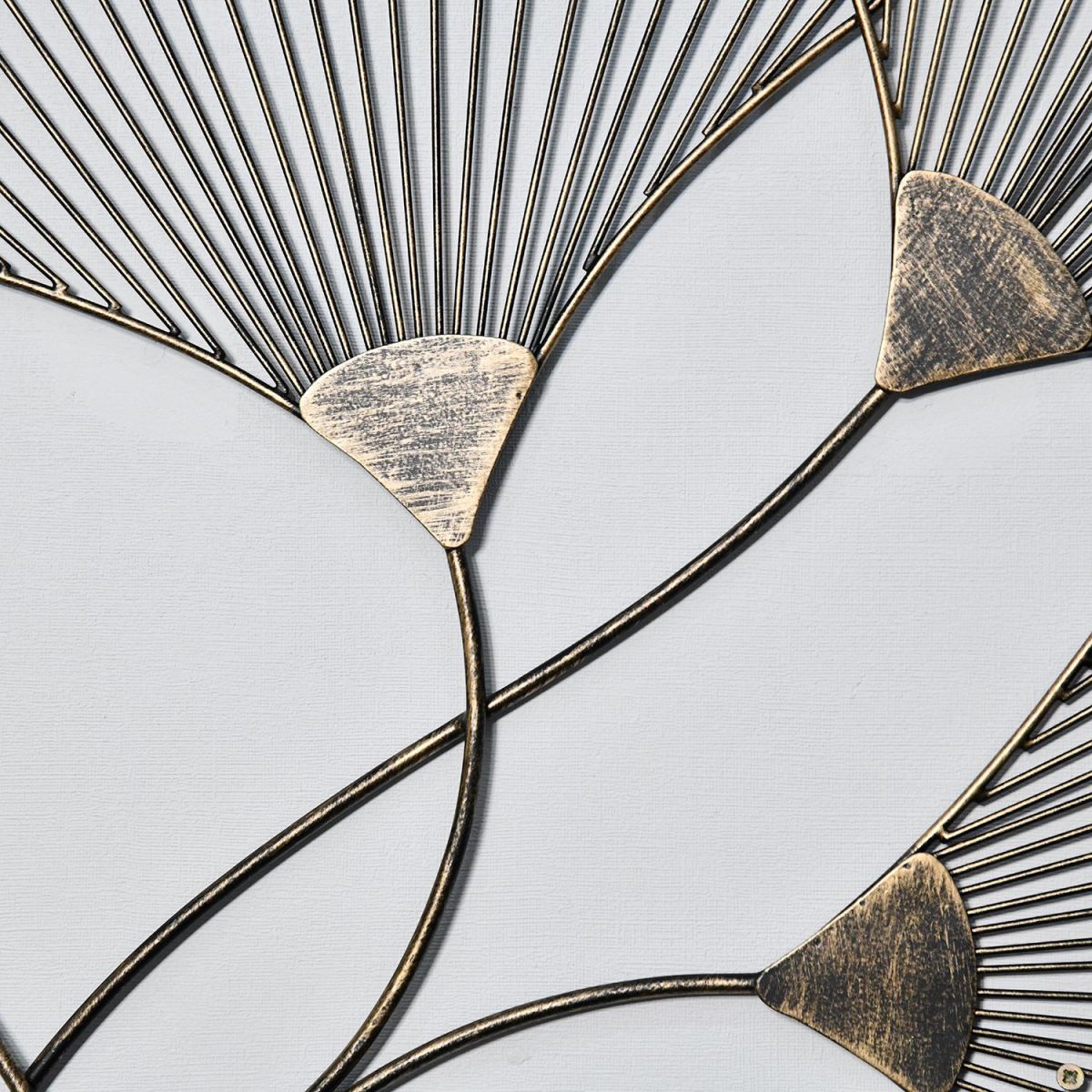 Close-up of the Bronze Finish on the Wall Art