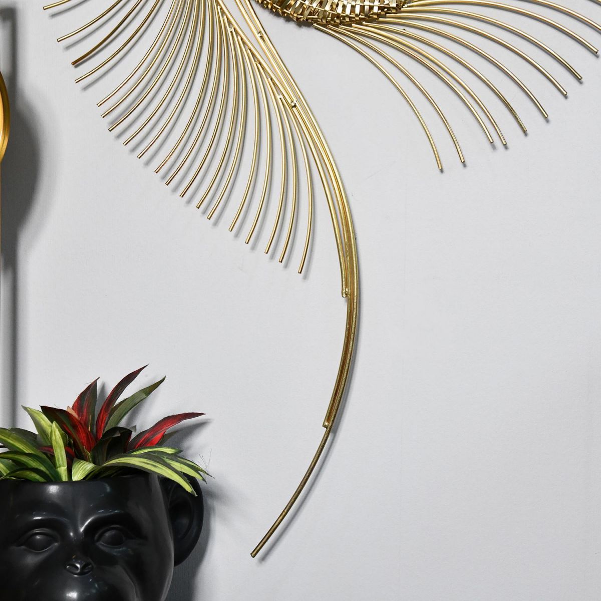 Close-up of the Gold Finish on the Wall Art