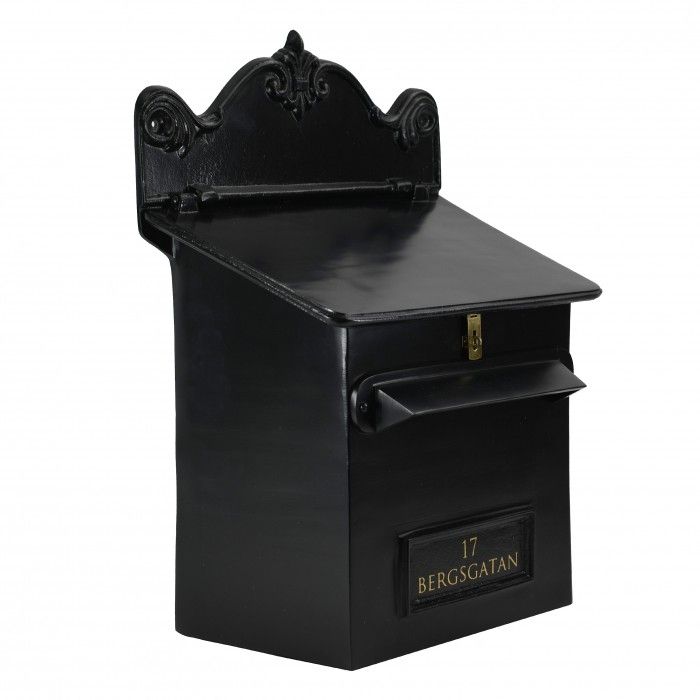 Black Goldhay Secure Post and Parcel Box For Gates