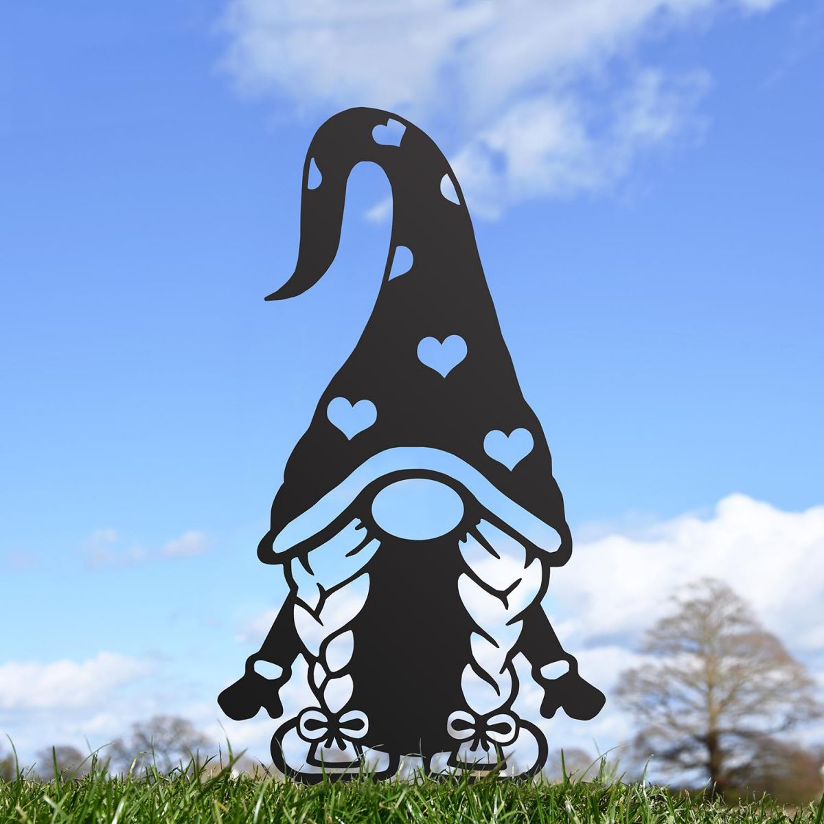 Gonk Gnome With Heart Hat Silhouette in Situ