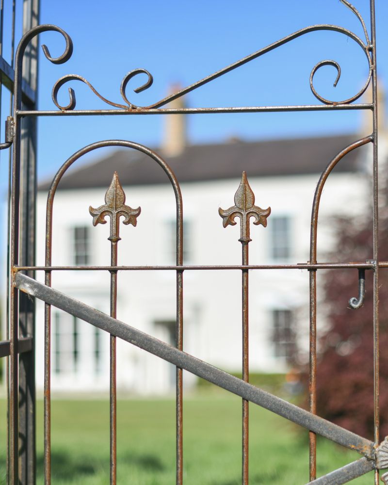Gothic Details On The Gate From The Garden Rose Arch