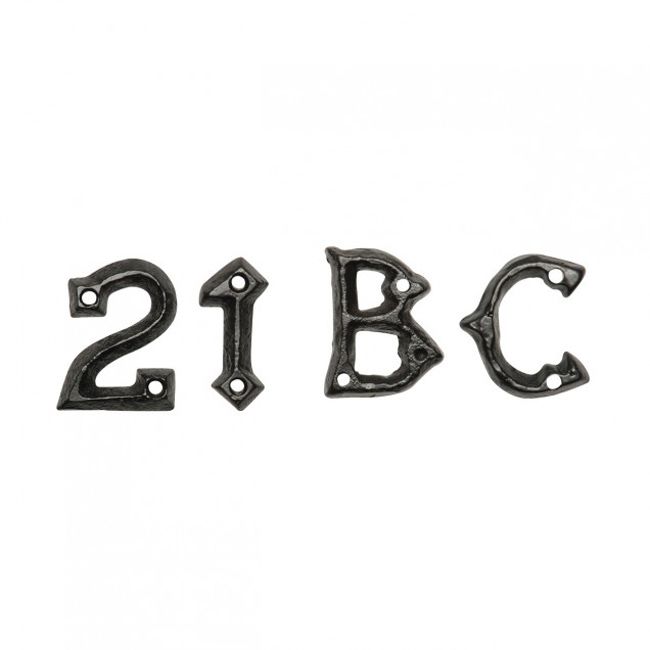 1 ¾ Inch Malleable Iron Gothic Letters & Numerals