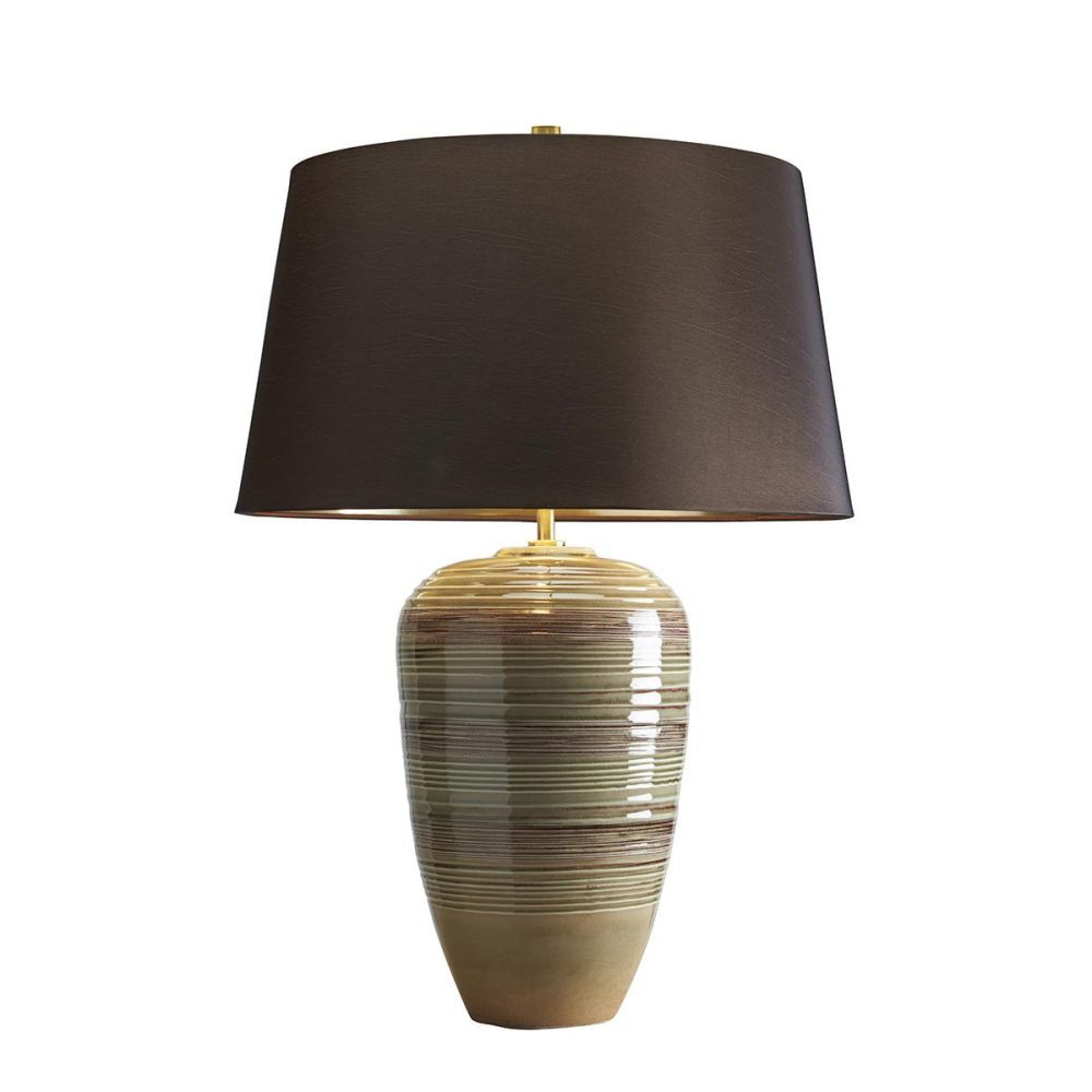 Green and Brown Table Lamp