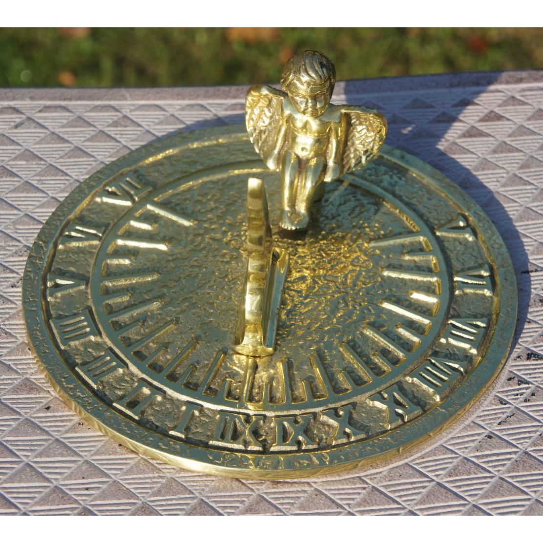 Close-up of the Numerals on the Guardian Angel Sundial