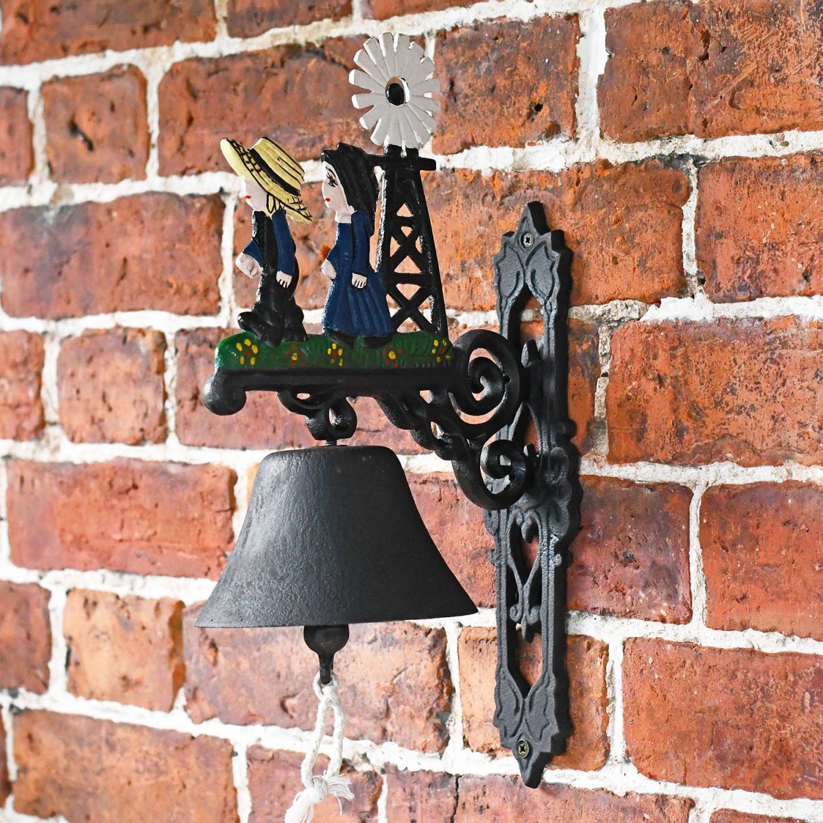 Hand Painted Garden Bell - Jack and Jill