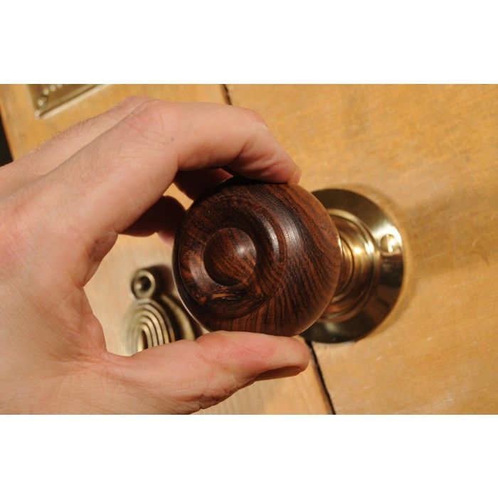 Hardwood Round Wooden Door Knobs