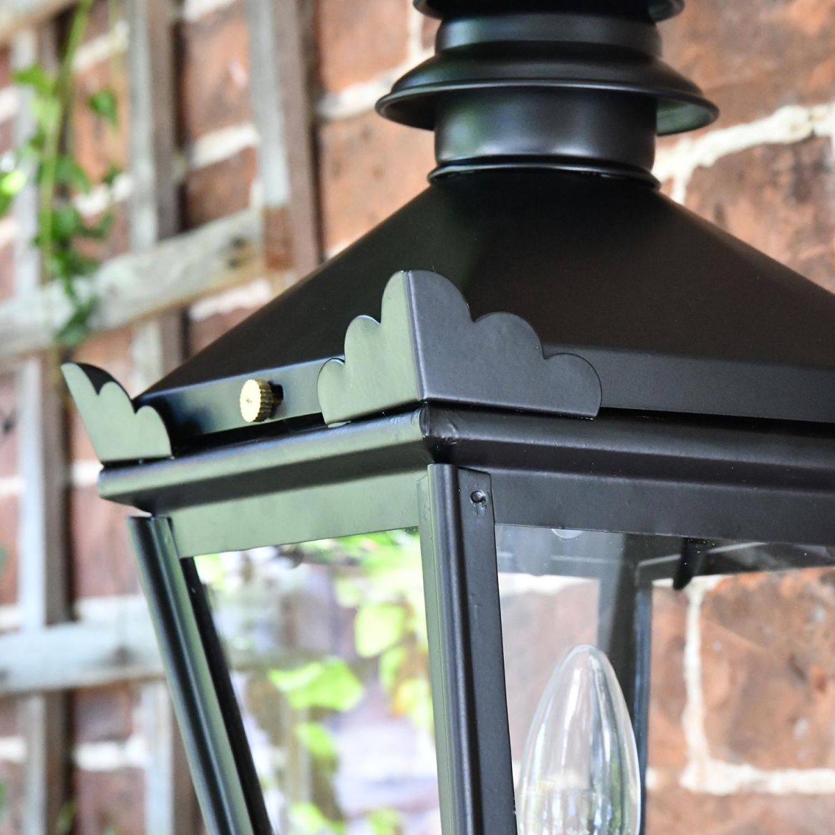 Traditional Finials on the Corners of the Lantern