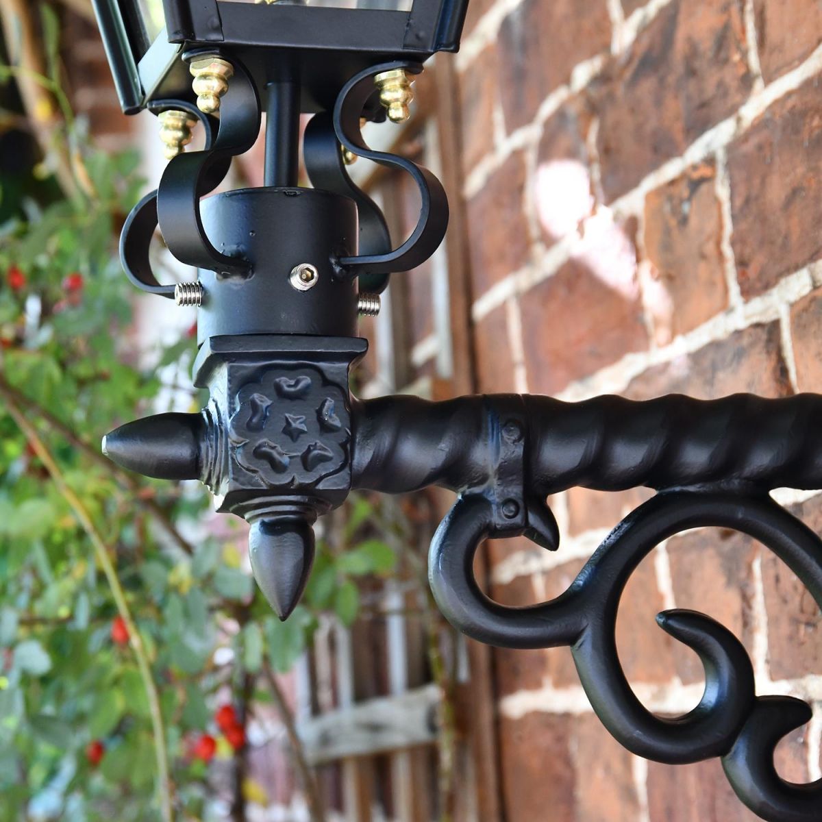 Close-up of the Ornate Bracket on the Harrogate Wall Lantern