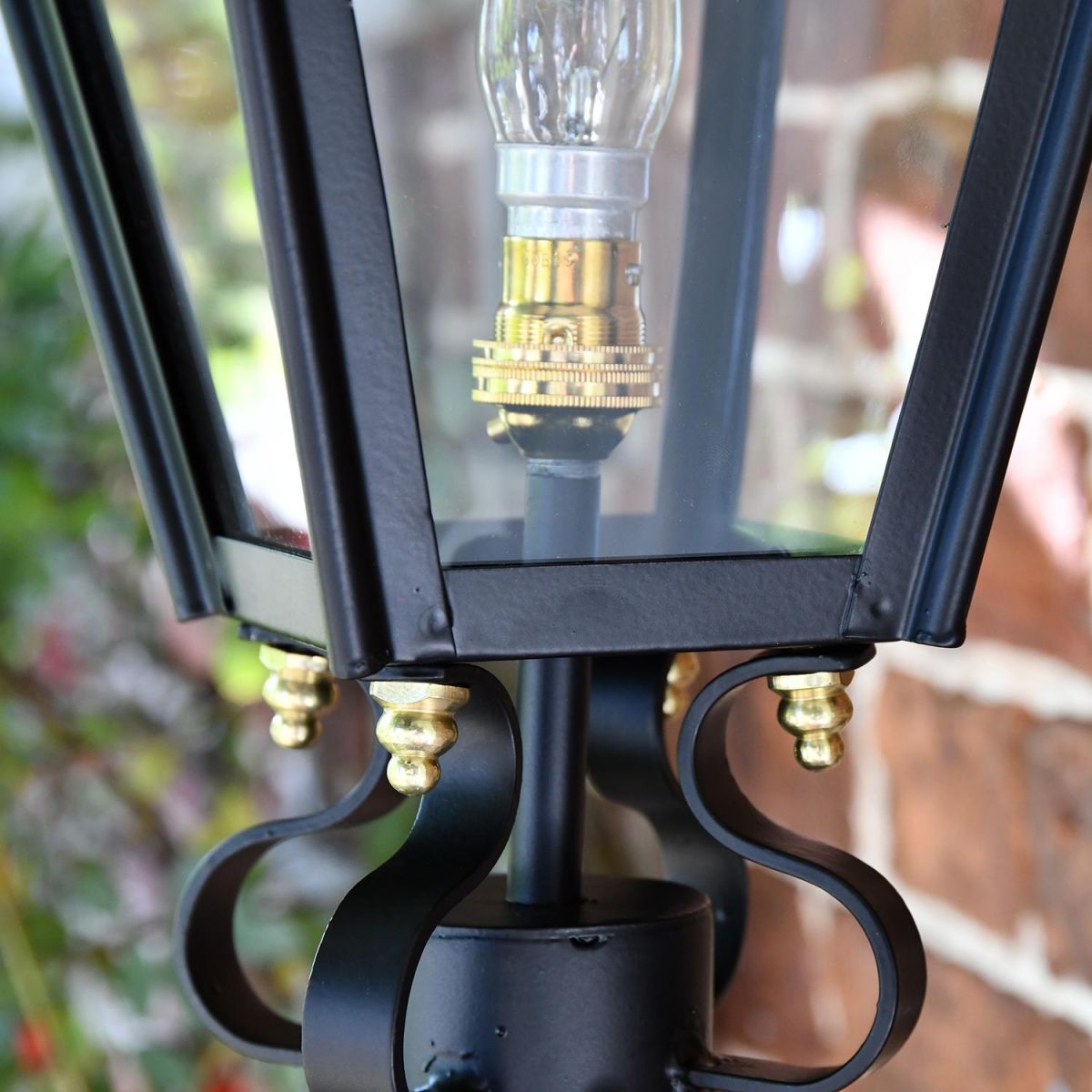 Close-up of the Bulb Holder Inside the Harrogate Lantern