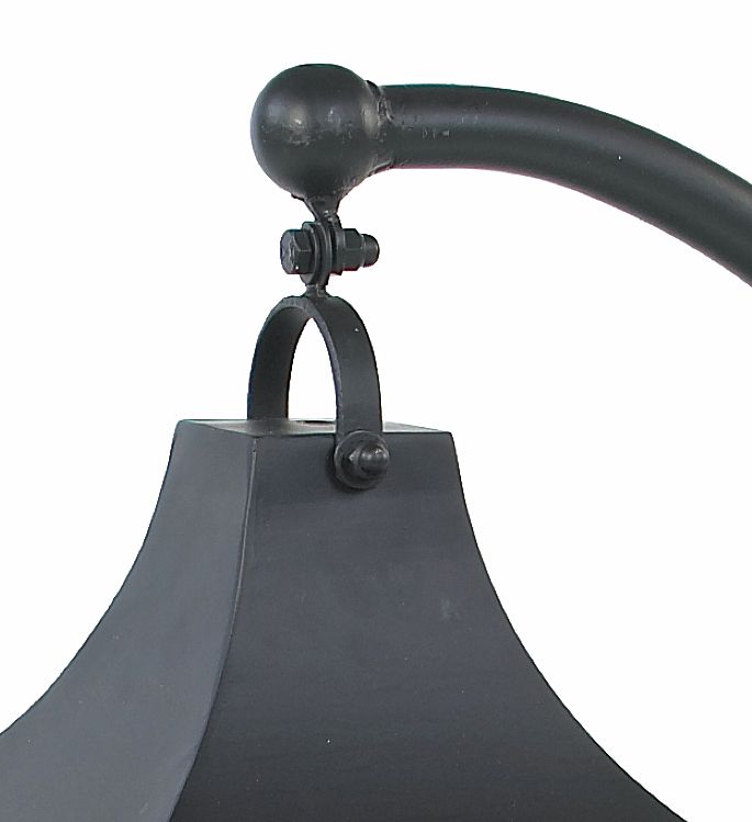 Black Swan Neck Pillar Light & Lantern Set 96cm