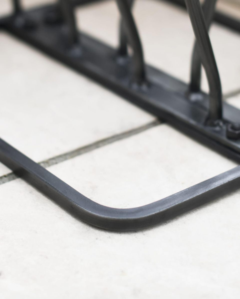 Close-Up of Gun-Metal-Grey Finish