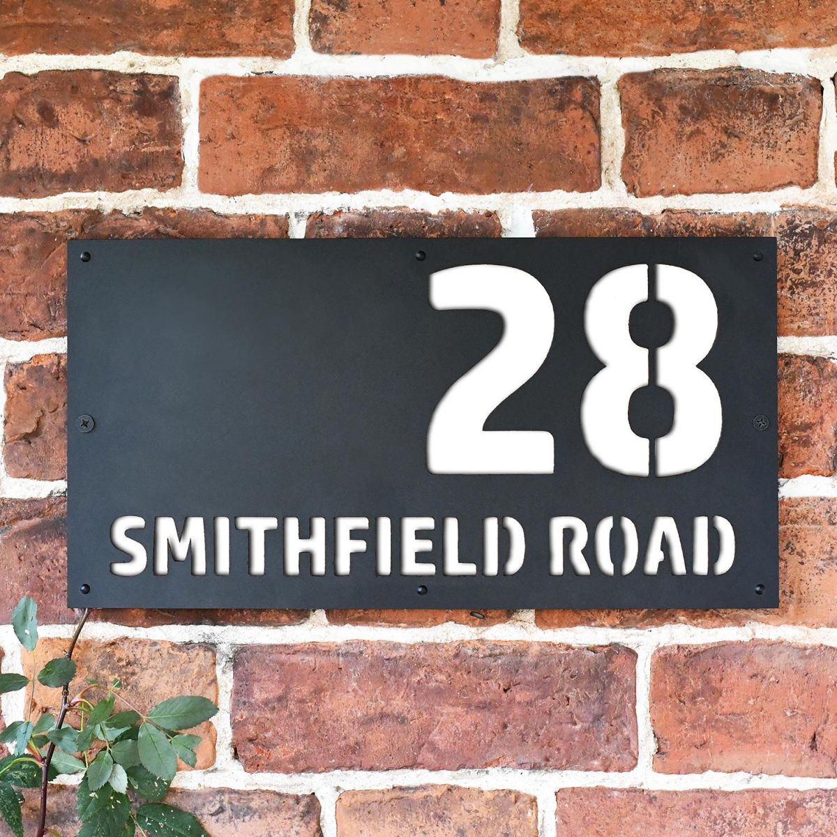"Smithfield" House Sign Finished in a White