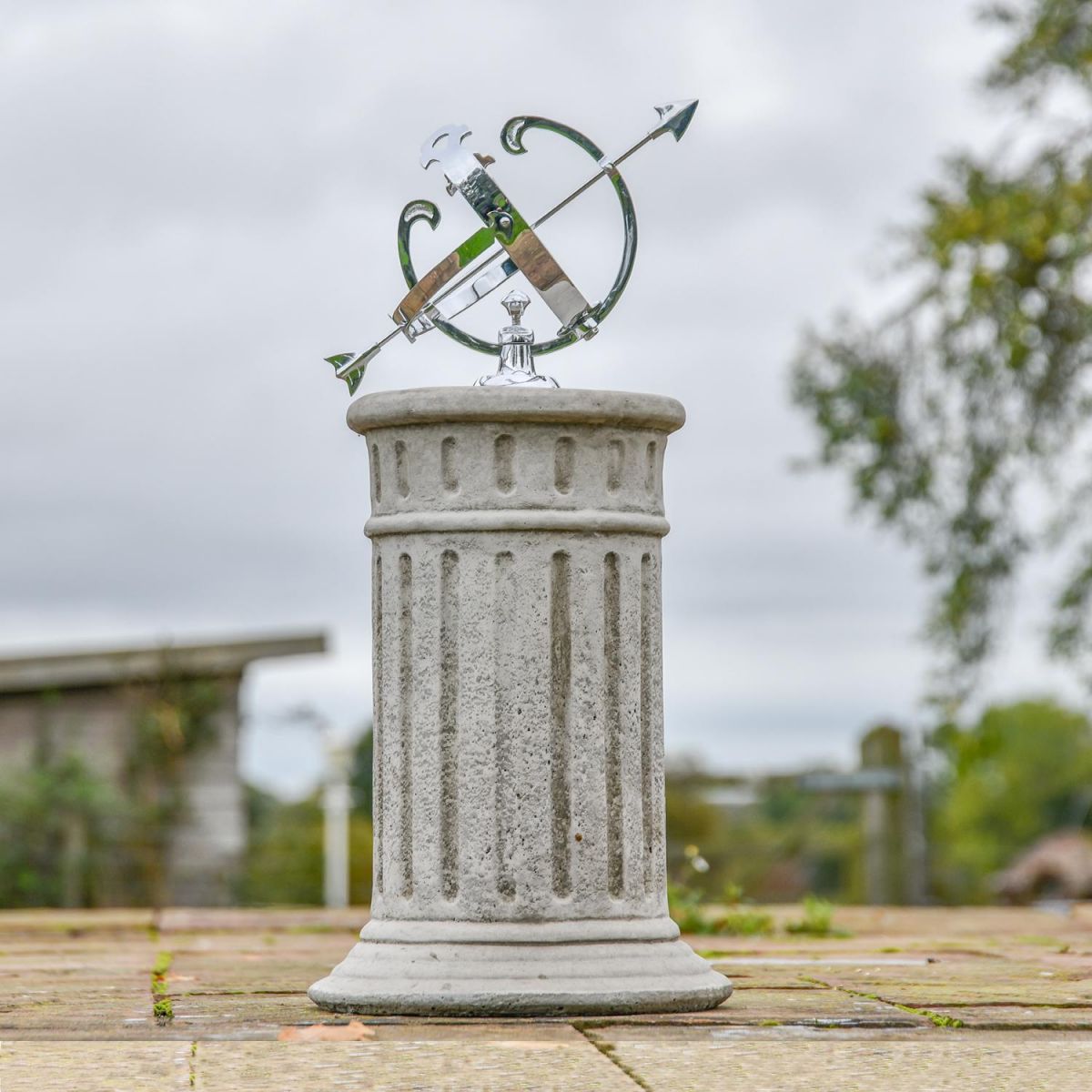 Bright Chrome Armillary 16.5cm