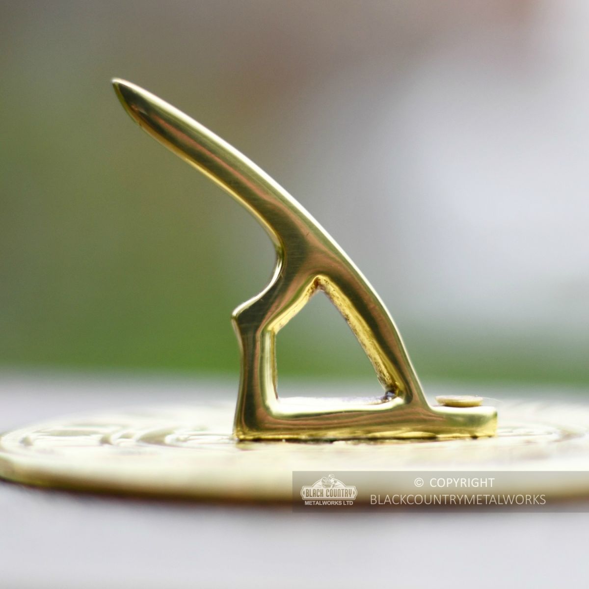 Close-up of the Gnomon on the Sundial