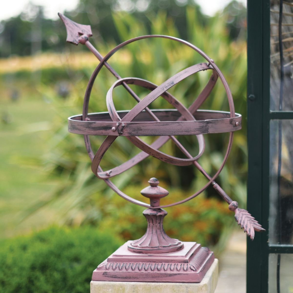 Rustic finish garden sundial Armillary