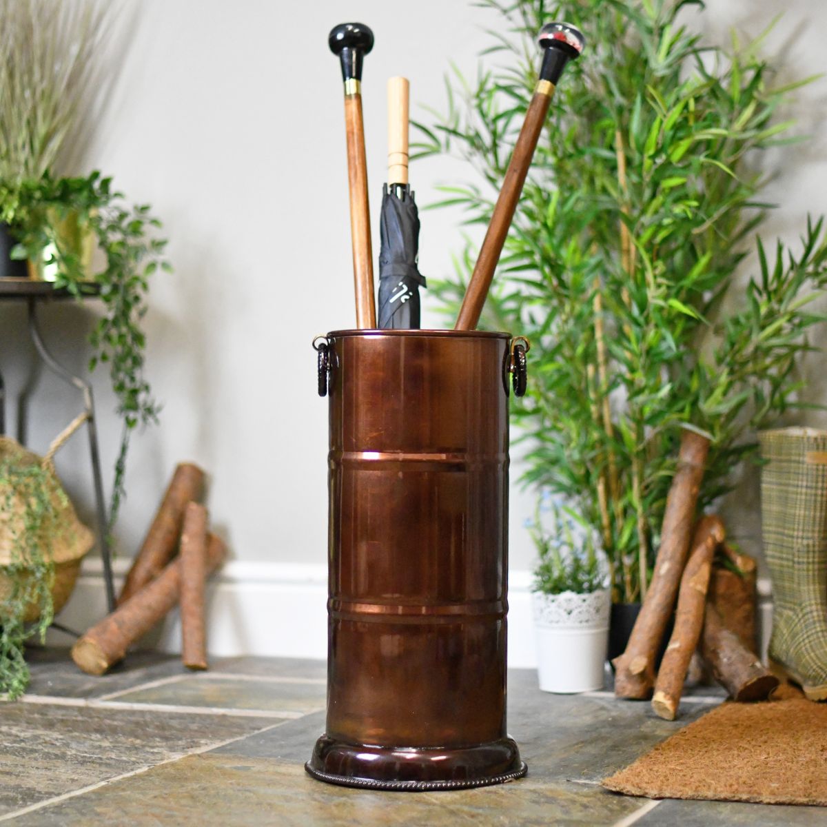 Antique Copper Polished umbrella stand