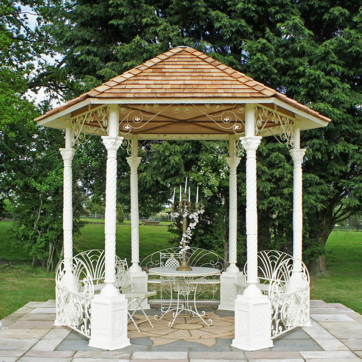 "Lady Antoinette" Pavillion in Situ in the Garden
